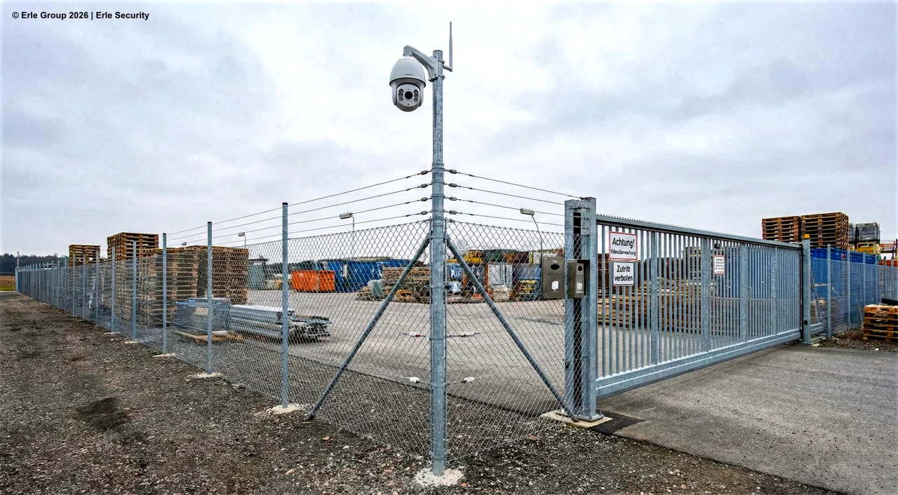 Perimeterschutz für Freiflächen – Zaunüberwachung und Lichtschranken