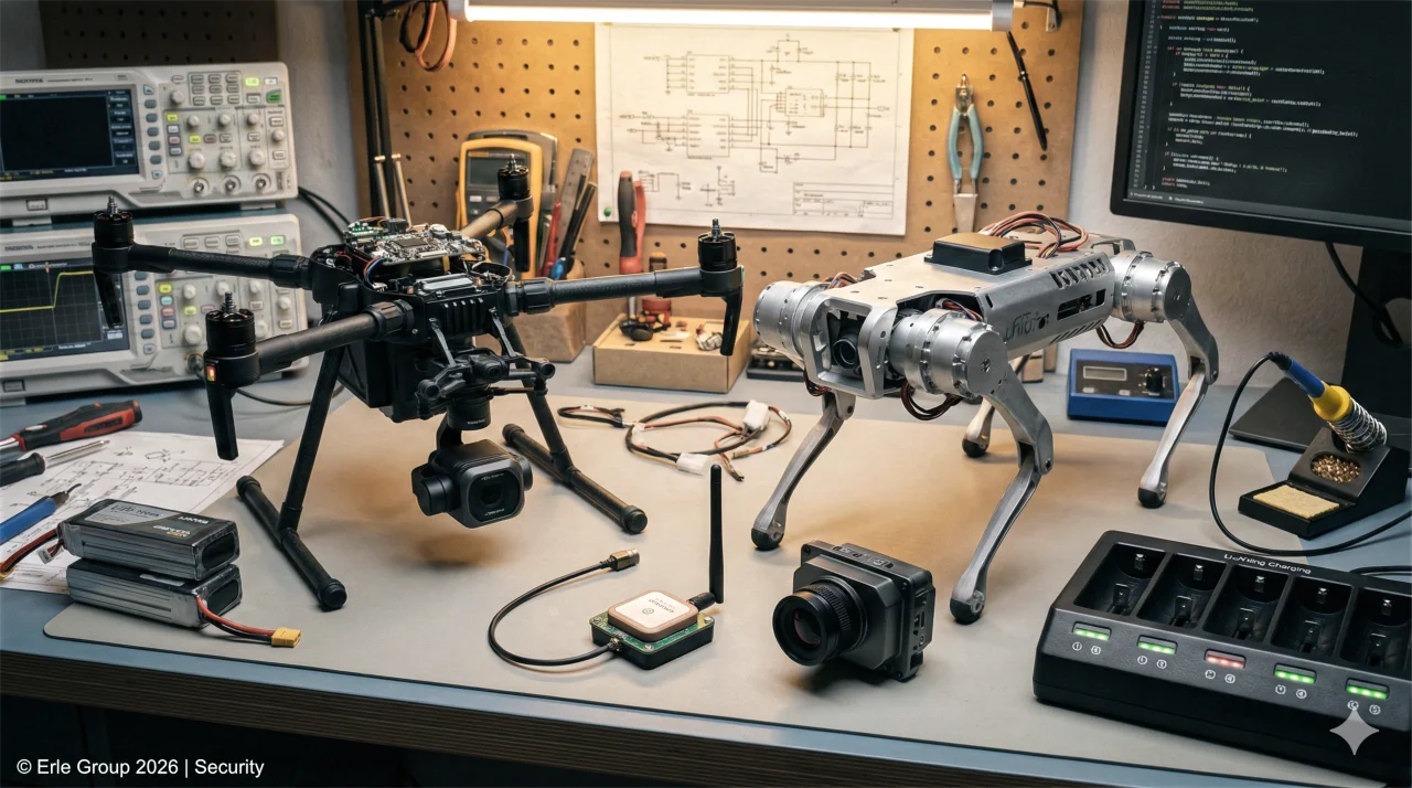 Robotik und Drohnen-Hardware – autonome Überwachungssysteme